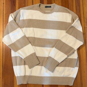 Brianna Cotton Thick Stripe Sweater
